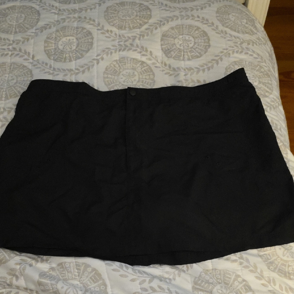 Lands' End Elegant Black Skirt